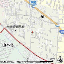 大阪府堺市東区草尾513-8周辺の地図