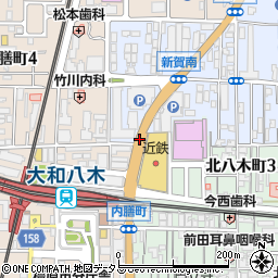 八木駅(北)周辺の地図