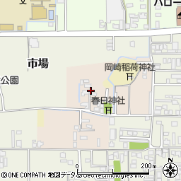 奈良県大和高田市岡崎周辺の地図