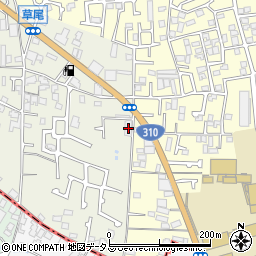 大阪府堺市東区草尾523周辺の地図