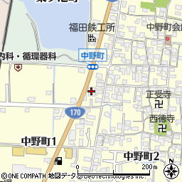 ツクイ富田林中野周辺の地図