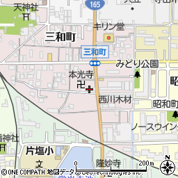 奈良県大和高田市三和町12-16周辺の地図