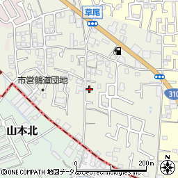 大阪府堺市東区草尾513周辺の地図