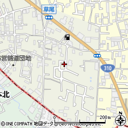 大阪府堺市東区草尾508-4周辺の地図