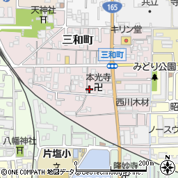 奈良県大和高田市三和町12-22周辺の地図