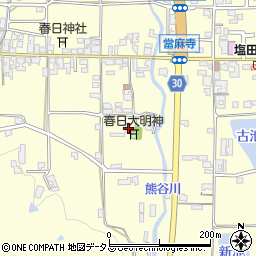 奈良県葛城市當麻190周辺の地図