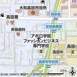 奈良県大和高田市大中周辺の地図