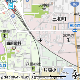 奈良県大和高田市三和町15-1周辺の地図