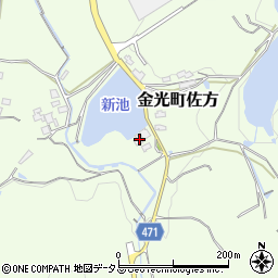 岡山県浅口市金光町佐方3313周辺の地図