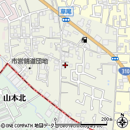 大阪府堺市東区草尾513-3周辺の地図