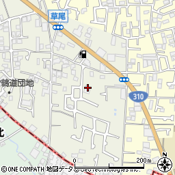 大阪府堺市東区草尾520周辺の地図