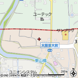 大阪府南河内郡河南町東山689周辺の地図