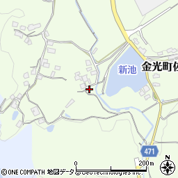 岡山県浅口市金光町佐方3055-1周辺の地図