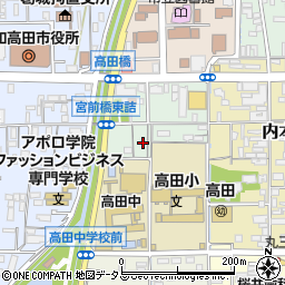 奈良県大和高田市大中東町周辺の地図