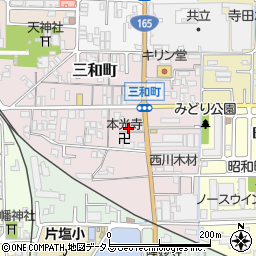 奈良県大和高田市三和町12周辺の地図
