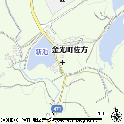 岡山県浅口市金光町佐方3321周辺の地図