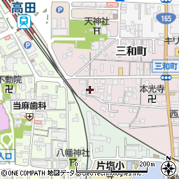 奈良県大和高田市三和町10-25周辺の地図