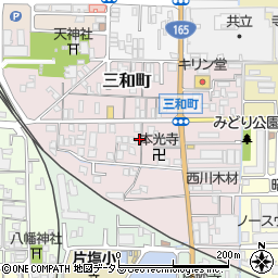 奈良県大和高田市三和町11-10周辺の地図