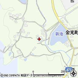 岡山県浅口市金光町佐方3058-2周辺の地図