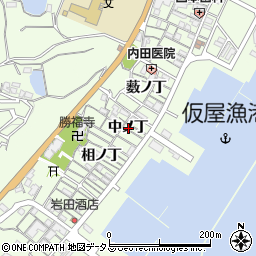 兵庫県淡路市仮屋中ノ丁周辺の地図