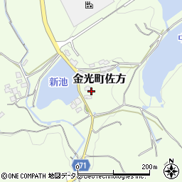 岡山県浅口市金光町佐方3320-1周辺の地図