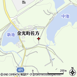 岡山県浅口市金光町佐方2970周辺の地図