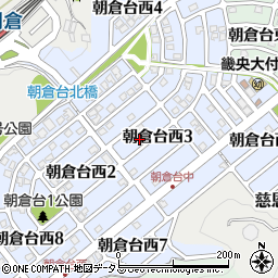 奈良県桜井市朝倉台西周辺の地図