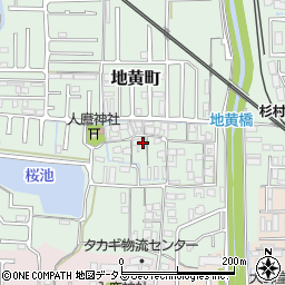 奈良県橿原市地黄町439周辺の地図