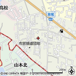 大阪府堺市東区草尾1464周辺の地図