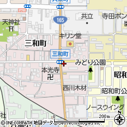 奈良県大和高田市三和町13-1周辺の地図