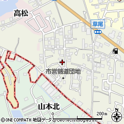 大阪府堺市東区草尾353-67周辺の地図