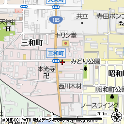 奈良県大和高田市三和町13-2周辺の地図