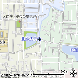 奈良県橿原市北妙法寺町4周辺の地図