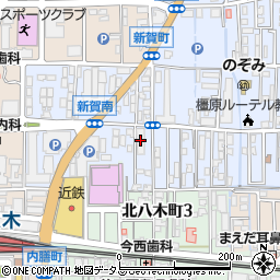 新崎紙倉庫周辺の地図