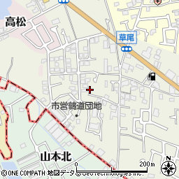 大阪府堺市東区草尾1465周辺の地図