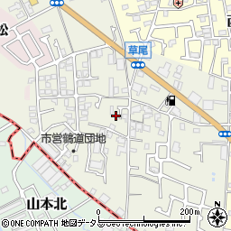 大阪府堺市東区草尾536-9周辺の地図