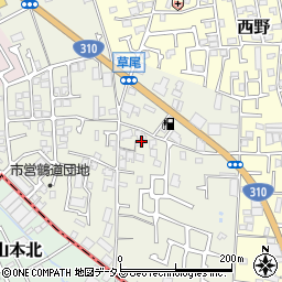 大阪府堺市東区草尾532周辺の地図