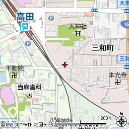 奈良県大和高田市三和町8-24周辺の地図