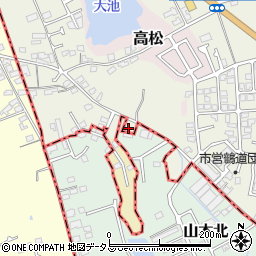 大阪府堺市東区草尾439周辺の地図