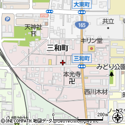 奈良県大和高田市三和町6-25周辺の地図