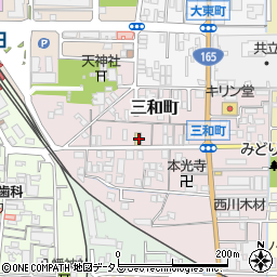 奈良県大和高田市三和町7-17周辺の地図
