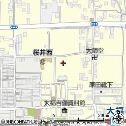 奈良県桜井市大福周辺の地図