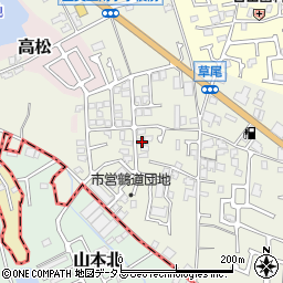 大阪府堺市東区草尾353-73周辺の地図