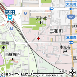 奈良県大和高田市三和町8周辺の地図