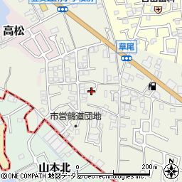大阪府堺市東区草尾541周辺の地図