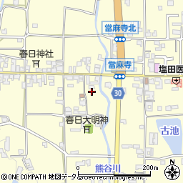 奈良県葛城市當麻206周辺の地図