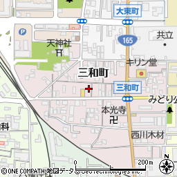 奈良県大和高田市三和町7-15周辺の地図