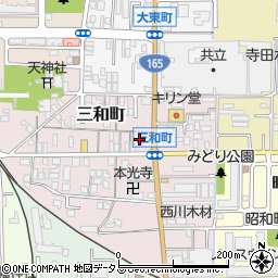 奈良県大和高田市三和町6-20周辺の地図