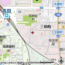 奈良県大和高田市三和町8-6周辺の地図