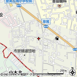 大阪府堺市東区草尾536-7周辺の地図